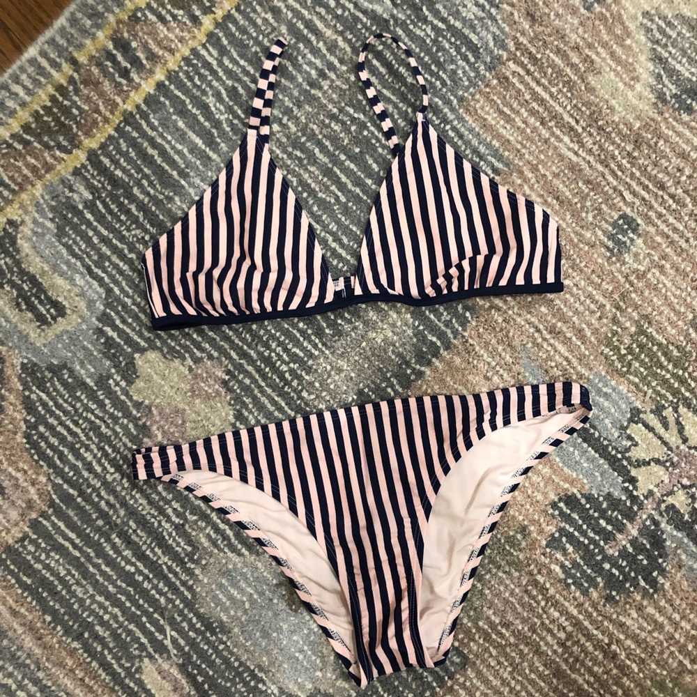Aerie striped bikini (L)
